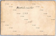 Boys Football Team Autumn Champion 1949 – RPPC – 1940s – Photo Postcard 14x9cm