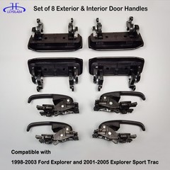 Set of 8 Exterior & Interior Door Handles for 1998-2003 Ford Explorer, 2001-2…