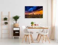 Storm photography print Iowa landscape wall art photo colorful sunset picture