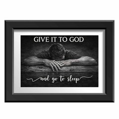 Give It To God & Go To Sleep Printable Wall Art Christian Quot Digital Download