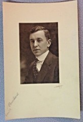 Signed EDWARD CURTIS PHOTO Harold Burchard Seattle Business Man Yale antique US