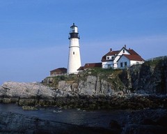 Portland Maine CAPE ELIZABETH Glossy 8×10 Photo Lighthouse Print Wall Art Poster