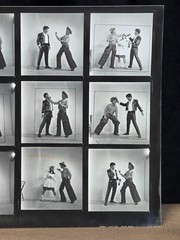 NEWLY FOUND! Hendrickson PHOTO Contact Sheet Proof & Negatives FIGHTING COWBOYS