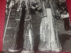 [CIRQUE] Large Vintage Photo / Clowns – Bagneux Carnival Ca 1970 40 X 30 Cm