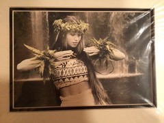 Matted Portrait Of A Female Hula Dancer By Himani Photography, Maui