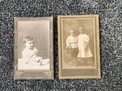 CDV Photo Children, 1917. Child. Girl. Vintage photo of a girl. 2