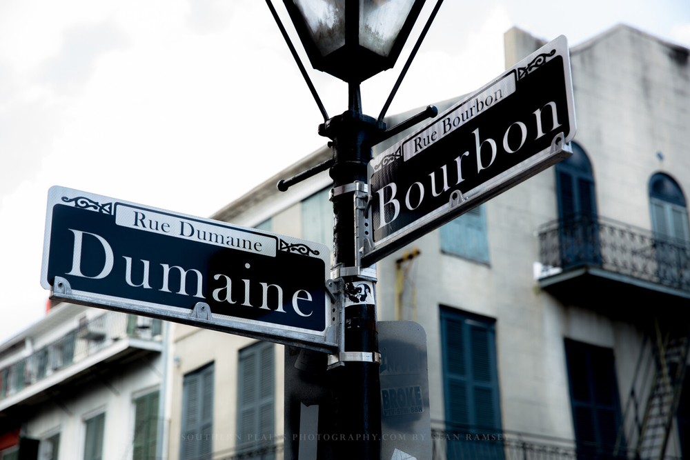Southern Photography Print – Picture of Bourbon Street Sign in New Orleans