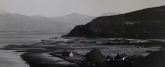 DR KC BROWN AUSTRALIAN LARGE PHOTOGRAPH B&W «SCOTLAND VIEW» 1980