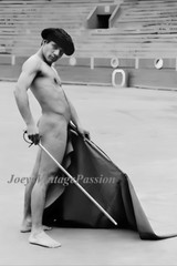 Vintage Nude Man Pinup Bullfighter Cape & Sword Gay Int 4″x6″ Reprint Photo G77a