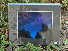 Artist Greg Arbutine 8″x10″ Photograph in 11″x14″ black mat «Starry Night»