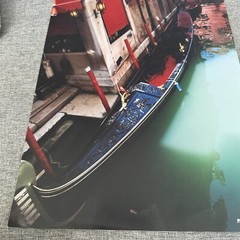 Vintage Photo Venice Gondola Birraria Building Signed P N Flynn 12 X 18