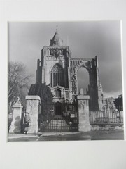 Crowland Abbey black & white matted Photo 7.5 x 7.5″ photo size