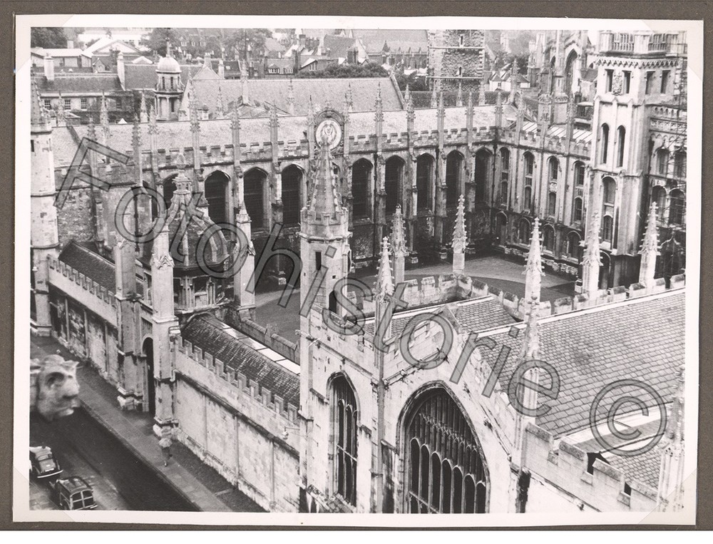 Photo England Oxford Christ Church College Chapter Hall Architecture 1959 Car