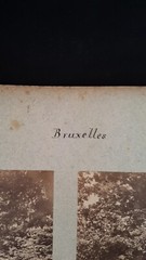 Rare Photo Board City Brussels Late 19th – Early 20th Century Belgium Monuments