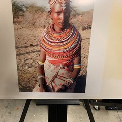 Portrait Photography Print of Samburu Woman in Traditional Jewelry