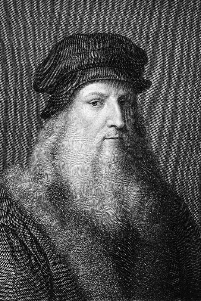 New Photo: Portrait of Artist and Polymath Leonardo da Vinci by Morgh – 6 Sizes!