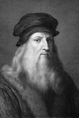New Photo: Portrait of Artist and Polymath Leonardo da Vinci by Morgh – 6 Sizes!