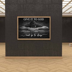 Give It To God & Go To Sleep Printable Wall Art Christian Quot Digital Download