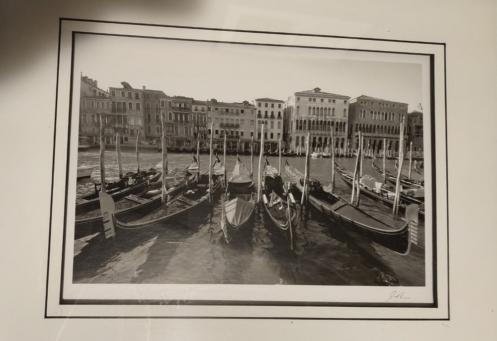 Jesse Kalisher Signature Series #5037 Gondolas on the Grand Canal W/ Authenticit