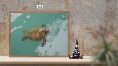 Giant Sea Turtle, Galapagos Islands, High Resolution Image, Many Formats, TV Art
