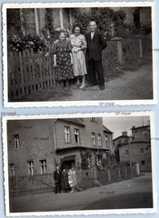 Belzig Circa 1942 – People in Front of House at Garden Fence – 1940s – Photo 9x6cm