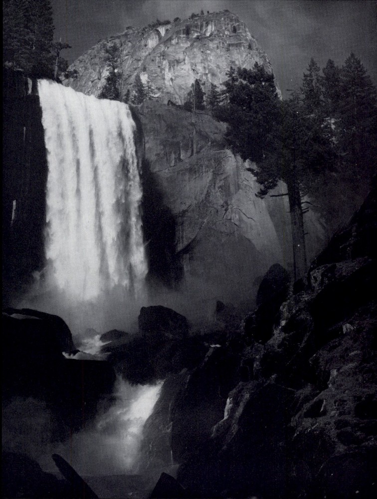 1959 Ansel Adams Vernal Falls Yosemite Valley National Park Art Photo