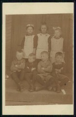 12x Real Photo Postcard – School Children Boy Girl Portrait Class – 1910s 1930s