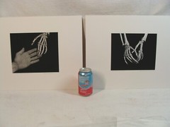 2 Original 2007 Charles Fendrock Skeleton Hands Photograph