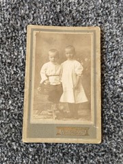 CDV Photo Children, 1917. Child. Girl. Vintage photo of a girl. 2