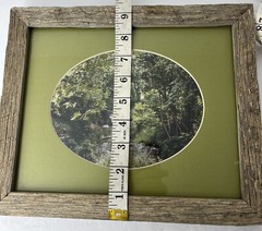 Waterfall rustic photo framed and matted by professional photographer Blue Ridge