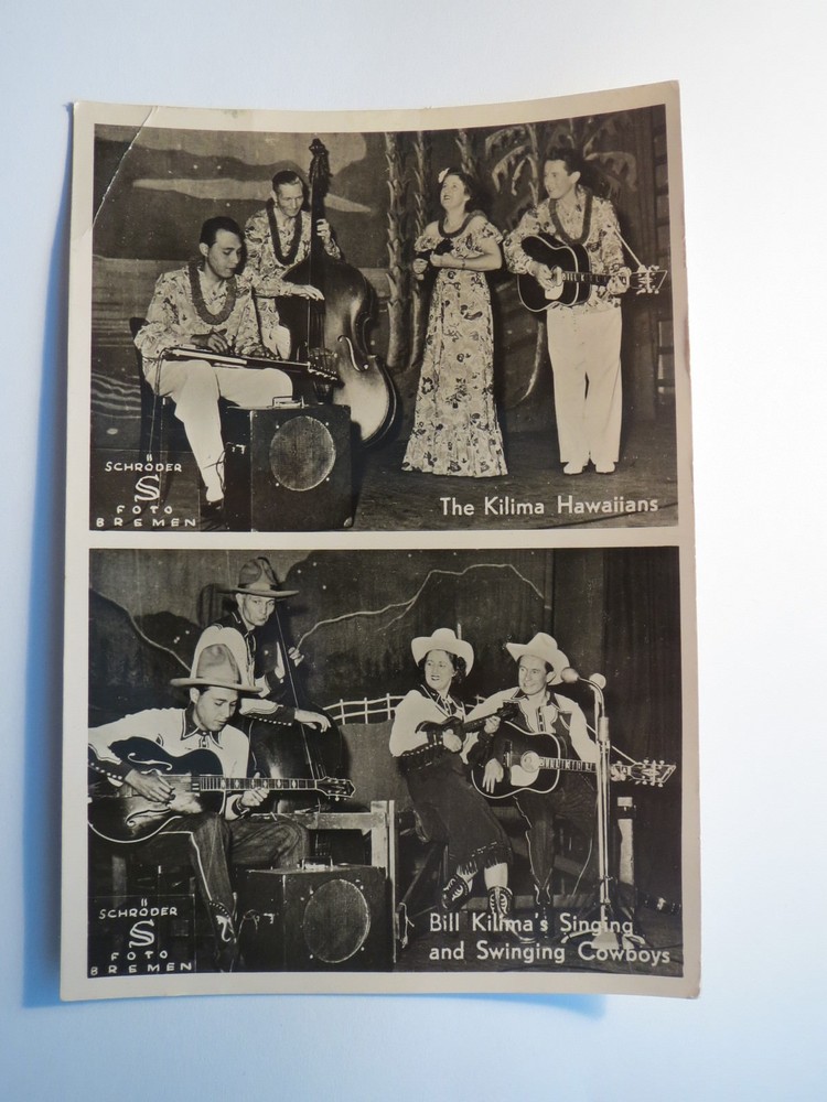 The Kilima Hawaiians – Bill Kilima’s Singing and Swinging Cowboys / Photo Card