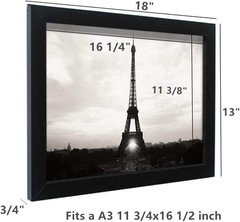 Poster Frame A3 -Actual Fits 11 3/4×16 1/2 inch Photo,Print,Poster,Portrait o…