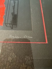 Hand Tinted Framed Photography “Lone Tree” by Susan Rigdon & Bill Ervin Signed