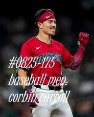 MALE PORTRAIT #0825-175- athletes -baseball men- carroll – free shipping in usa