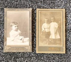 CDV Photo Children, 1917. Child. Girl. Vintage photo of a girl. 2