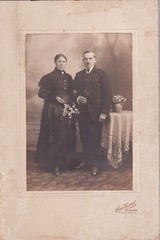 Hans Kastel photo on cardboard – couple portrait – Minden