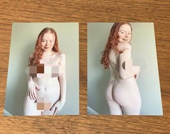 Two Contemporary Artistic Nude 4×6 Photographs Fine Art Color Print Female Study