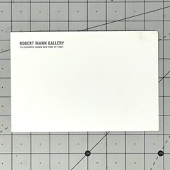Aaron Siskind (1903-1991) Art Announcement Card 2008 Robert Mann Gallery