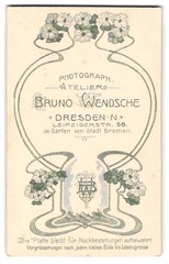Photograph Bruno Wensche, Dresden, Leipzigerstr. 58, Photographer Monogram M