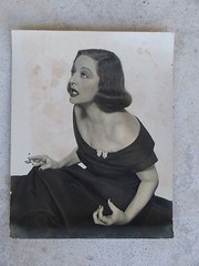 6 1950’S PHILIPPE HALSMAN PHOTOGRAPHS OF TALLULAH BANKHEAD, 3 W ORIGINAL STAMPS