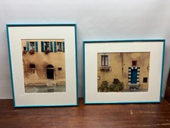 Allan Teger – French Cafe Street Doors – Color Photograph Art Prints