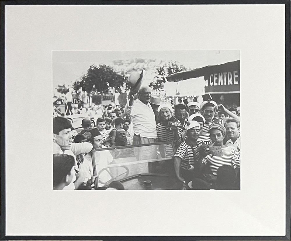 ANDRÉ VILLERS – PABLO PICASSO IN A CAR – SILVER PRINT