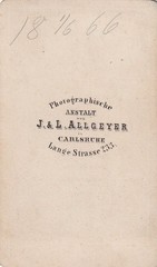 CDV – male portrait – Karlsruhe 1866