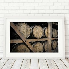 Bourbon Barrels Wall Art, Distillery Photo Print, Whiskey Art, Man Cave Decor