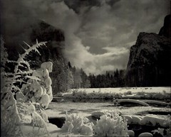 1949 Ansel Adams Yosemite Gates of the Valley Winter Original Art Photo Gravure