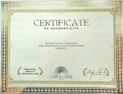 Layla Love Original Photograph with Authenticity Certificate. Butterfly Effect.