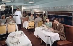 Photo Art Print of the Dining Car on the original Santa Fe El Capitan, ca. 1940s