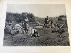 Photogravure , 1890, lot of 7. Smille , F.C Jones,Ridgeway Knight and more