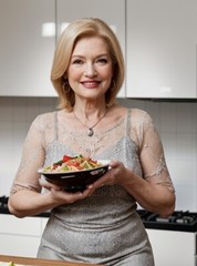 Pretty Older Lady Serving Food,Nude.AI PHOTO 5 X 7. GLOSSY LAB PROCESSED. Gal