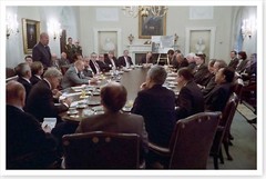 George H. W. Bush President Ronald Reagan Grenada Invasion Silver Halide Photo